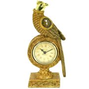 Papagáj+hodiny keram.